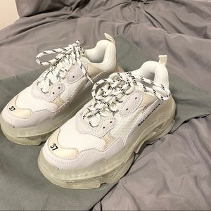 White Triple S Sneakers